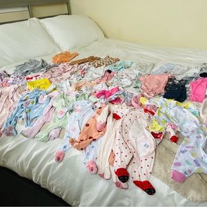 Newborn girl clothes lot